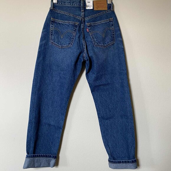 LEVI'S 501 Original Fit Cropped Lightweight Jeans (Size: 23x26) NWT - Picture 4 of 12